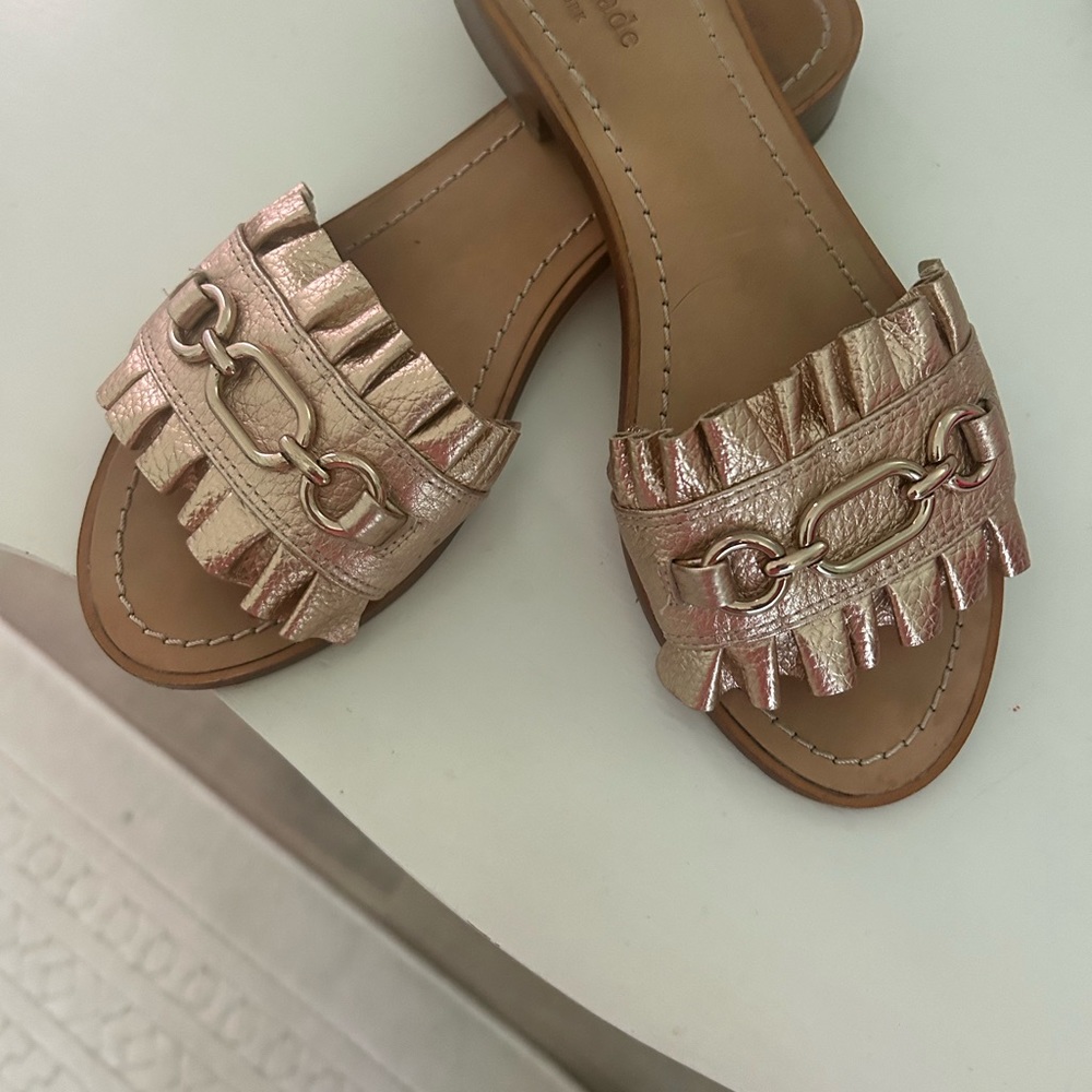Kate spade gold sandals size 9